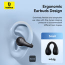 Baseus AirGo AS01 Kufje Clip-On Pa Tela për Sport - E Zezë, Rehati & Audio Superiore