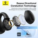 Baseus AirGo AS01 Kufje Clip-On Pa Tela për Sport - E Zezë, Rehati & Audio Superiore