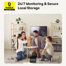Kamera Baseus Security P1 Wi-Fi 3K për Shtëpi, Zbulim AI 360°, Ngjyrë e Bardhë