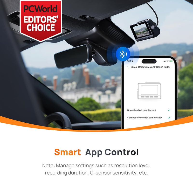 Kamera 70mai Dashcam 4K A810 - E Zezë