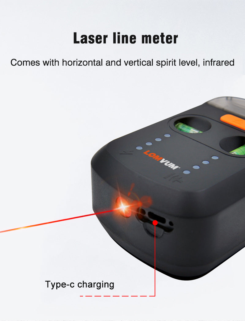 Vacuum elektrik për pluhura gjatë shpimit në mur dhe Nivelator Laser