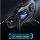 Dashcam Kufje Motorri 1080P HD me Kënd të Gjerë, FM & Bluetooth