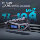 Dashcam Kufje Motorri 1080P HD me Kënd të Gjerë, FM & Bluetooth